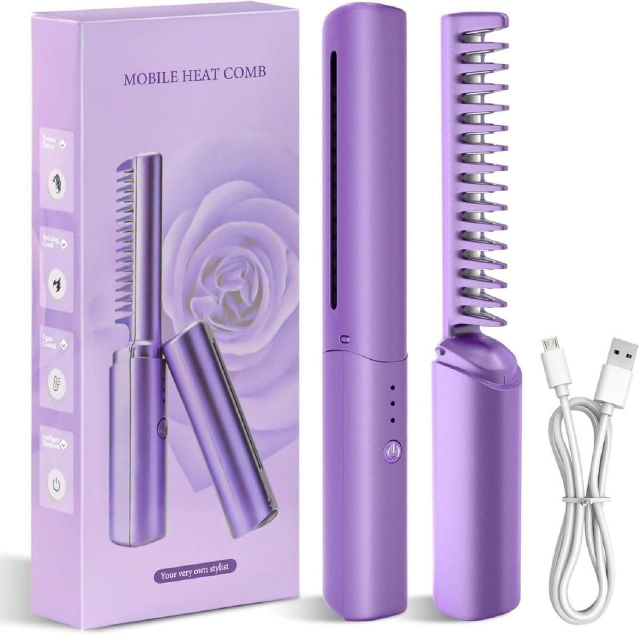 Portable Mini Rechargeable Hot Hair Straightener Cordless