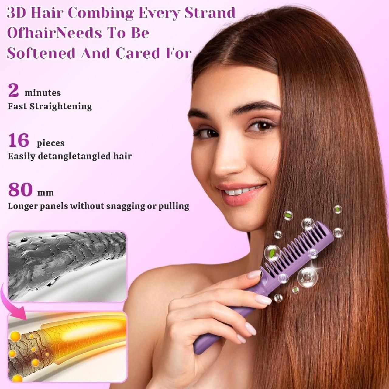 Portable Mini Rechargeable Hot Hair Straightener Cordless