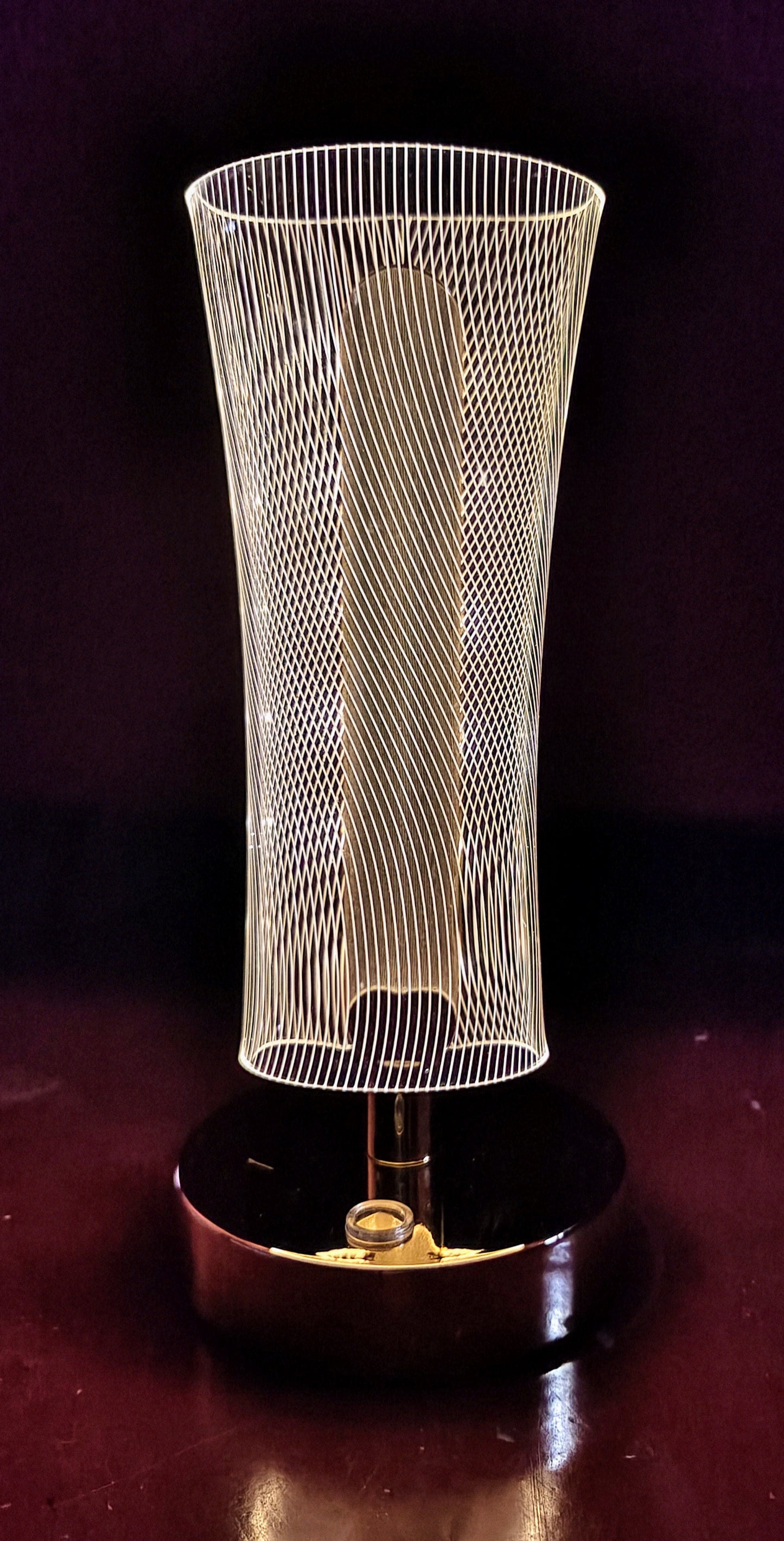 Frosted Glitter Crystal Table Lamp