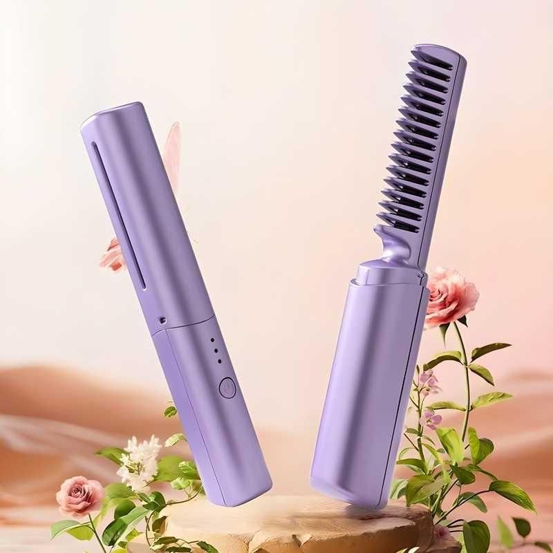Portable Mini Rechargeable Hot Hair Straightener Cordless