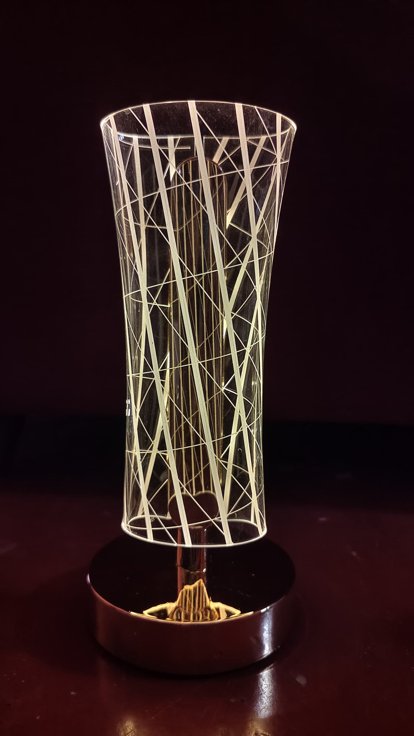 Frosted Glitter Crystal Table Lamp