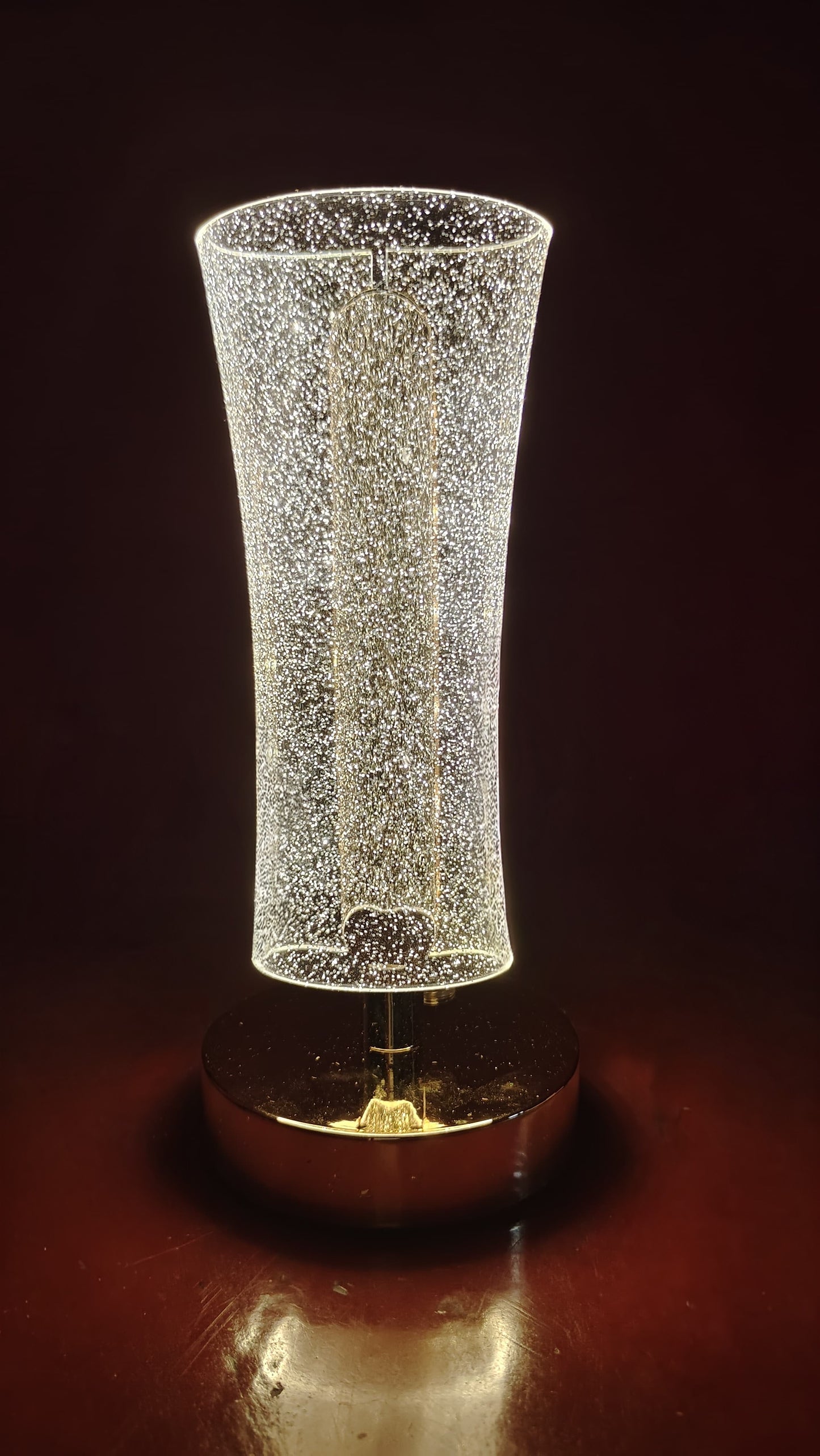Frosted Glitter Crystal Table Lamp