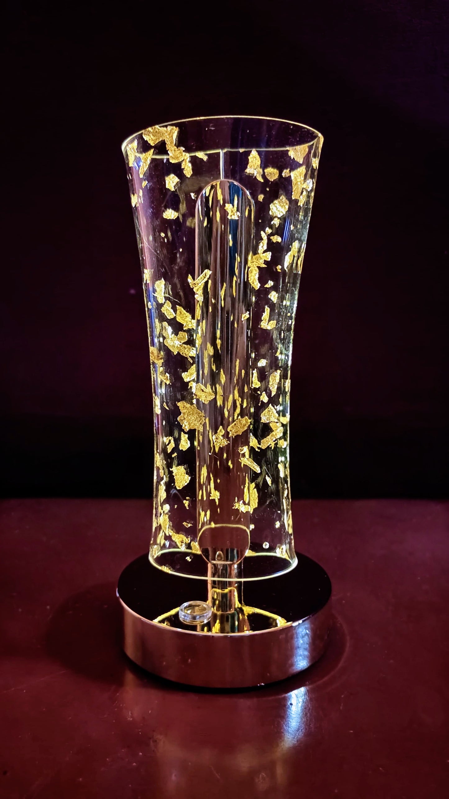 Frosted Glitter Crystal Table Lamp